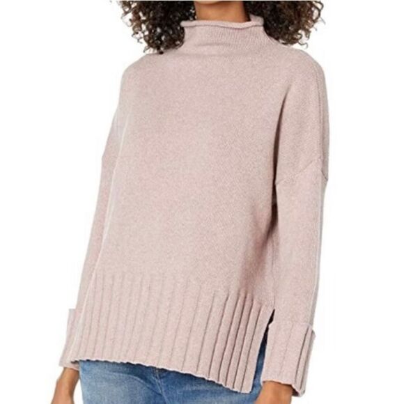 Madewell Glenmoor pink mock neck sweater wool alpaca small - Picture 15 of 16
